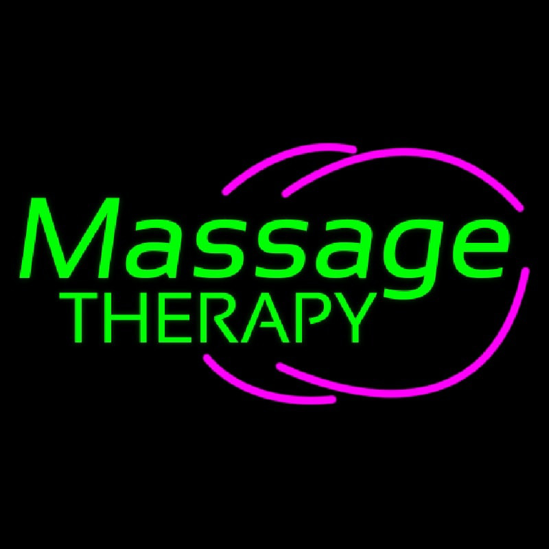 Green Massage Therapy Neonreclame