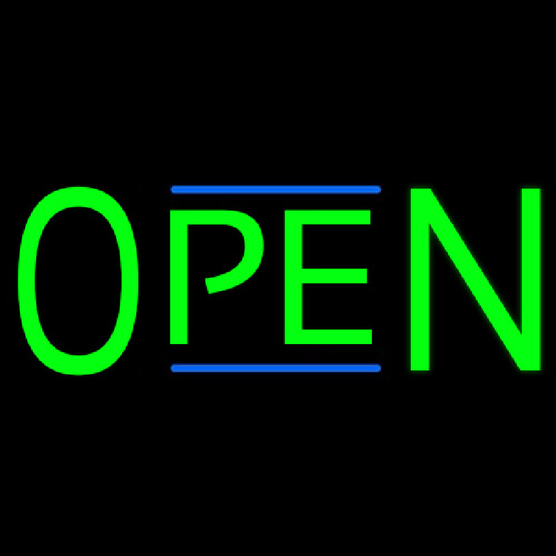 Green Open Neonreclame
