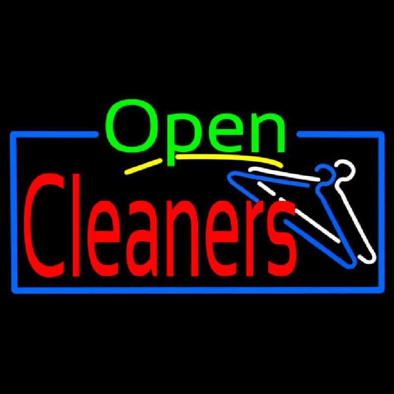 Green Open Red Cleaners Neonreclame