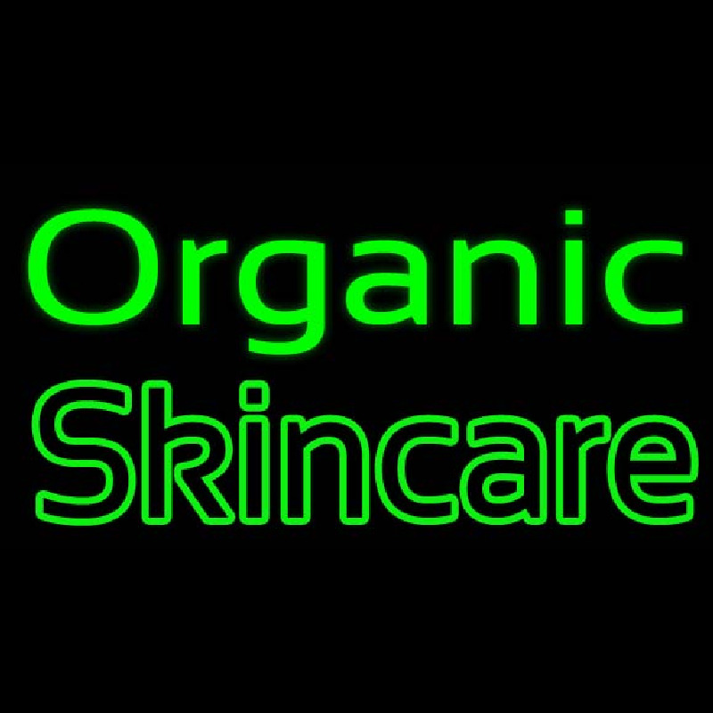 Green Organic Skincare Neonreclame