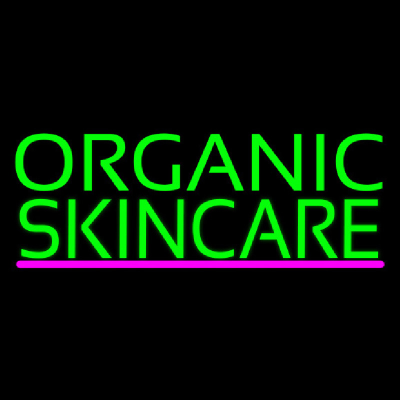 Green Organic Skincare Neonreclame