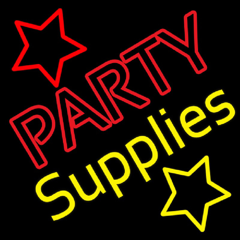 Green Party Supplies 1 Neonreclame