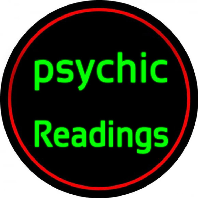 Green Psychic Readings Neonreclame