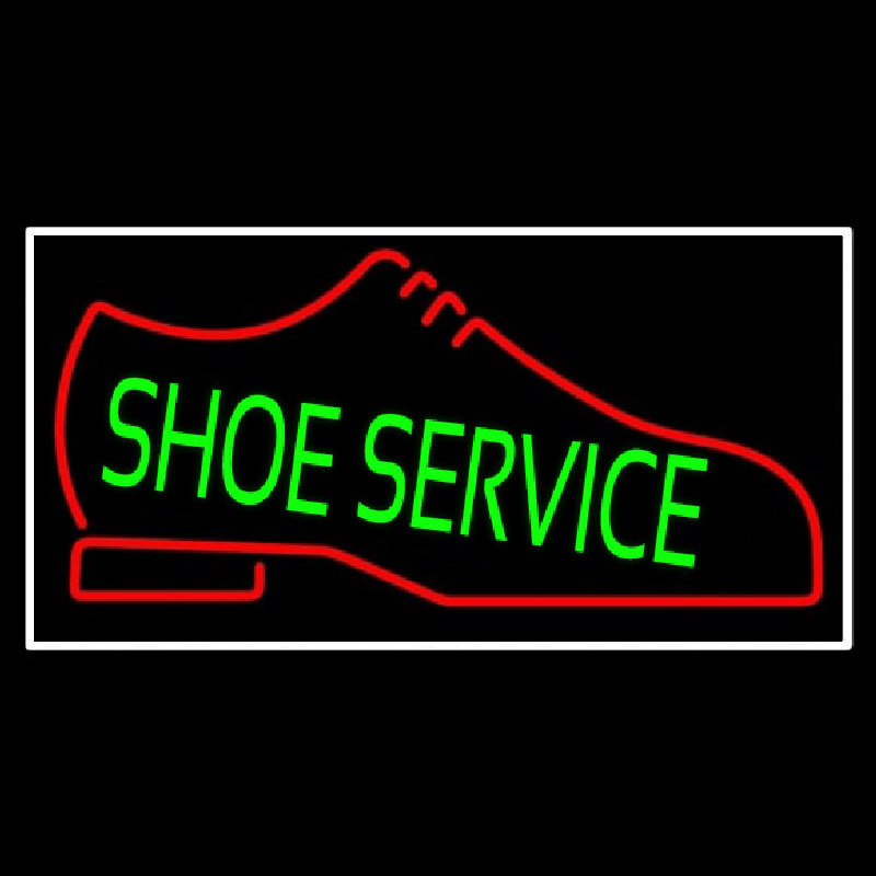 Green Shoe Service Neonreclame