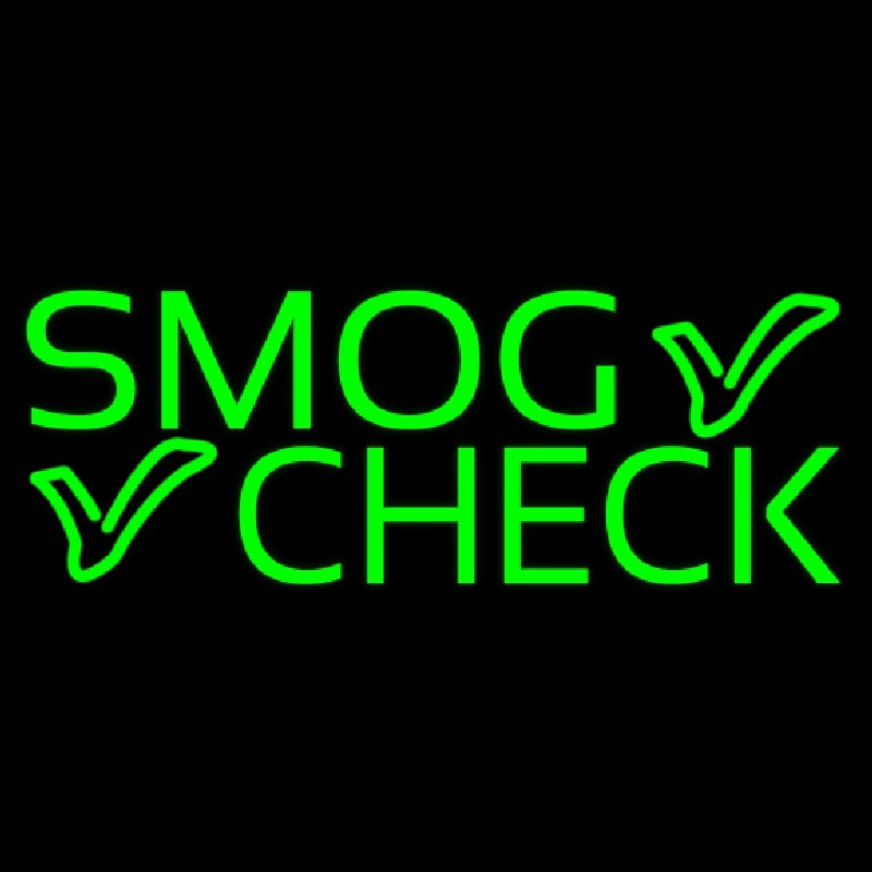 Green Smog Check Neonreclame