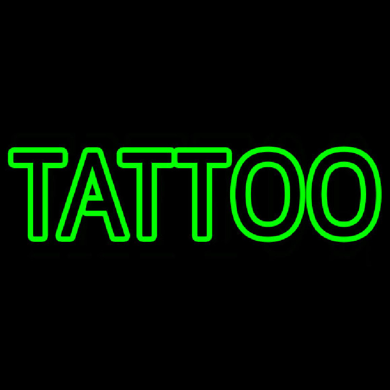 Green Tattoo Neonreclame