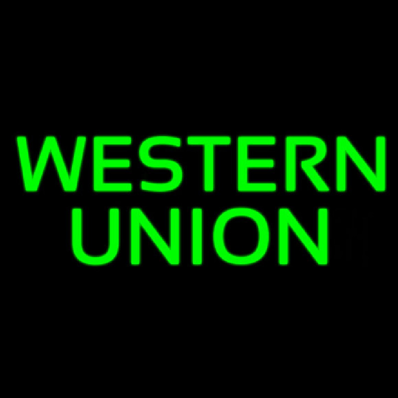 Green Western Union Neonreclame