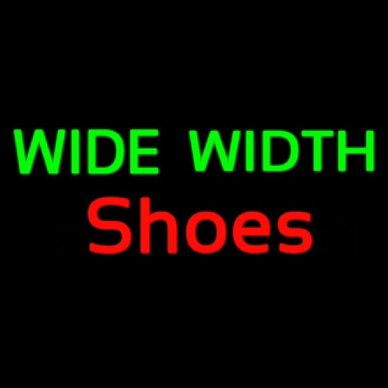 Green Wide Width Red Shoes Neonreclame