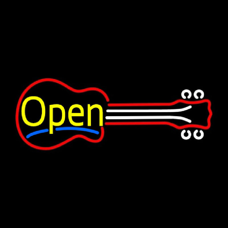 Guitar Open 2 Neonreclame