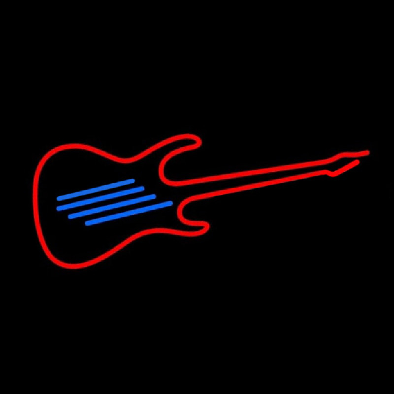 Guitar Red 1 Neonreclame