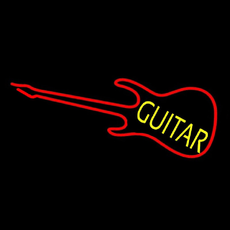 Guitar Red 2 Neonreclame