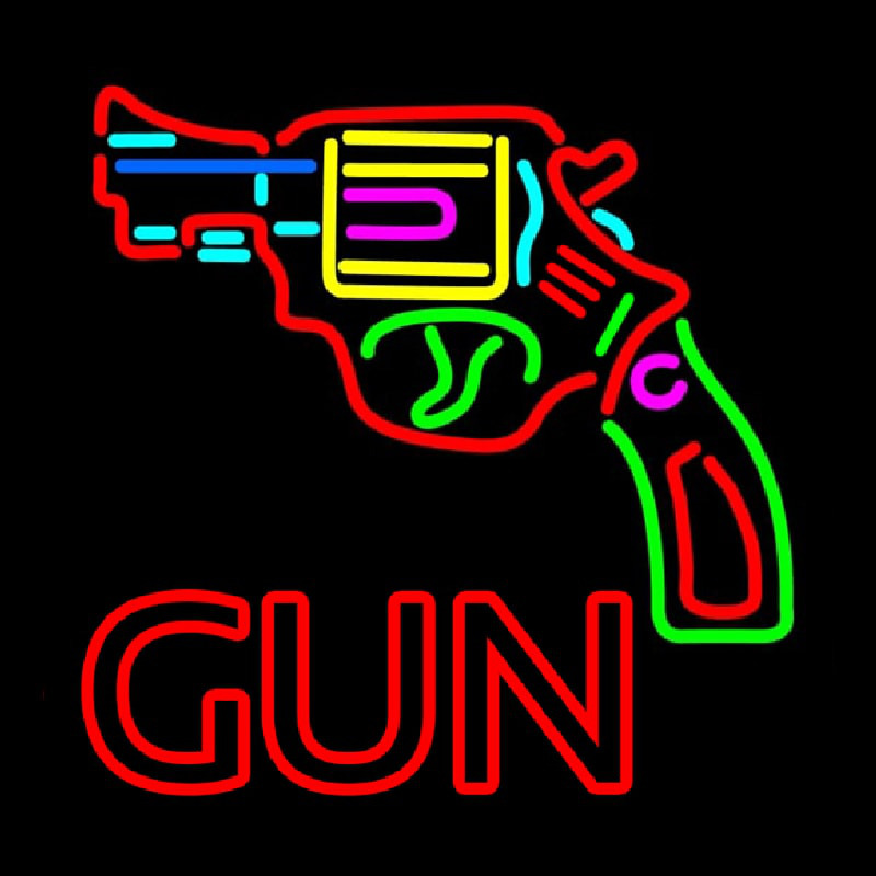 Gun Logo Neonreclame