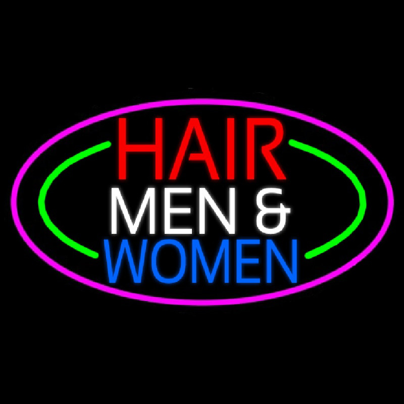 Hair Men And Women Neonreclame