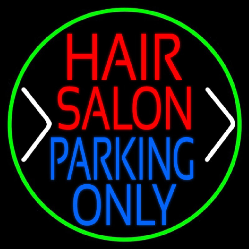 Hair Salon Parking Only Neonreclame