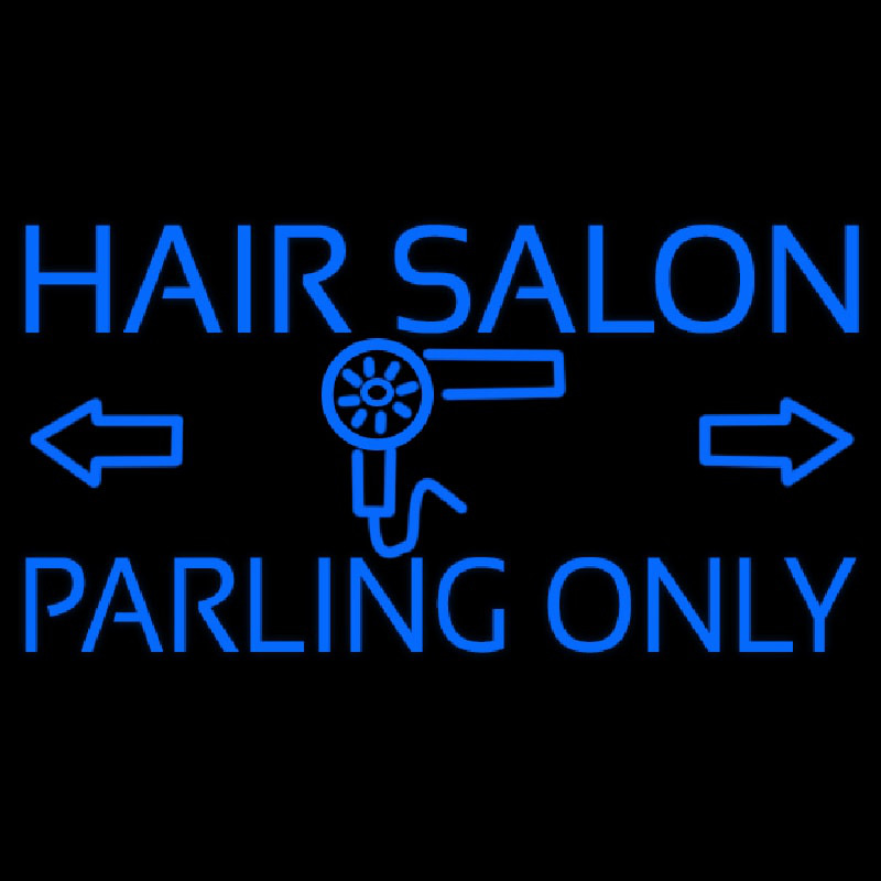 Hair Salon Parking Only Neonreclame