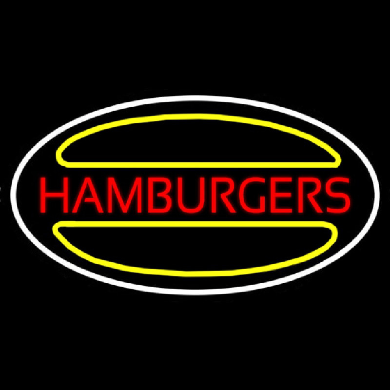 Hamburgers Logo Oval Neonreclame