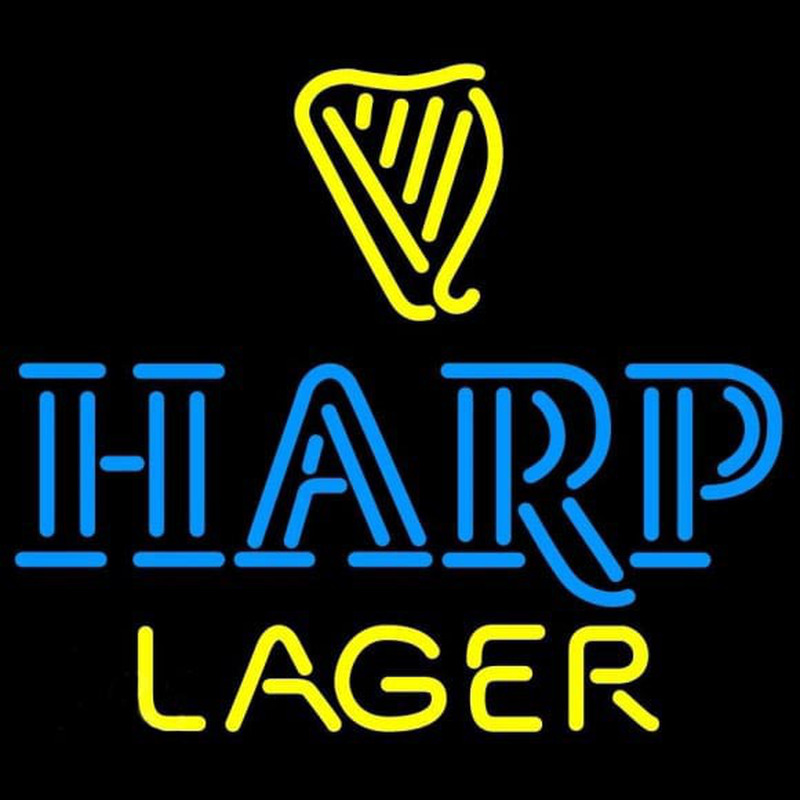 Harp Lager 2 with Harp Neonreclame