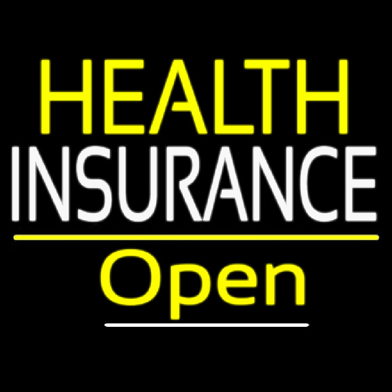 Health Insurance Open Neonreclame