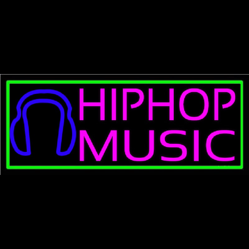 Hip Hop Music With Line Neonreclame