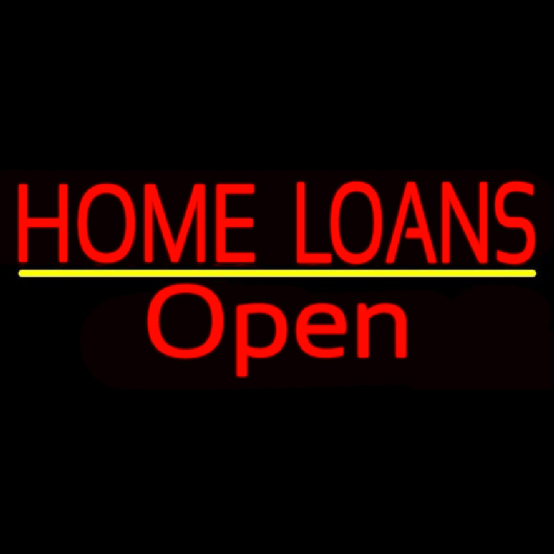 Home Loans Open Neonreclame