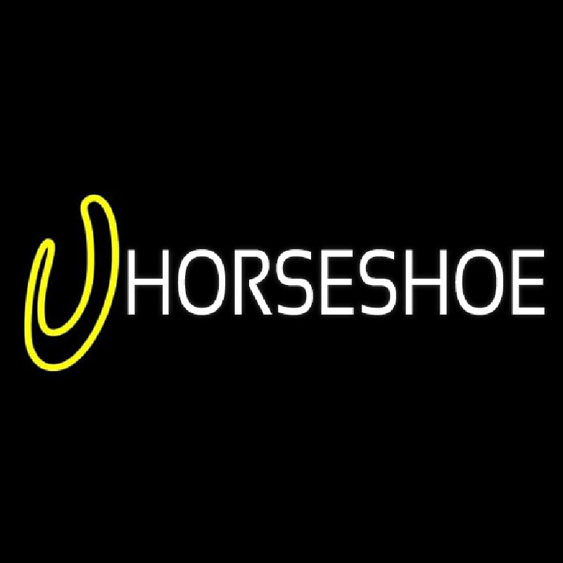 Horse Shoe Block Logo Neonreclame