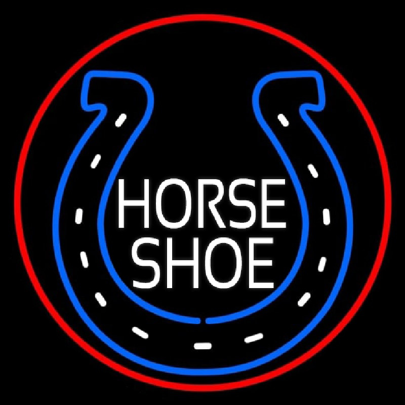 Horse Shoe Logo Neonreclame