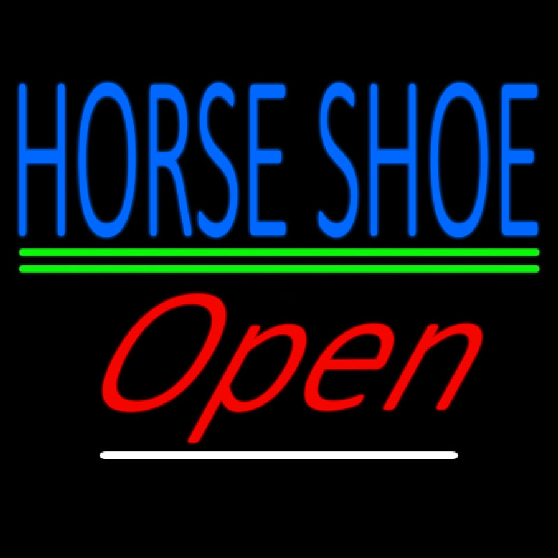 Horseshoe Open Neonreclame