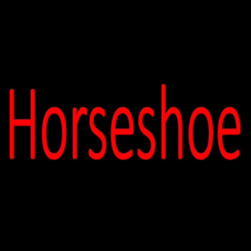 Horseshoe Red Neonreclame