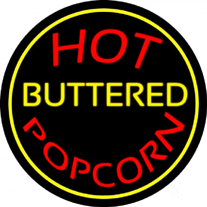 Hot Buttered Popcorn Neonreclame