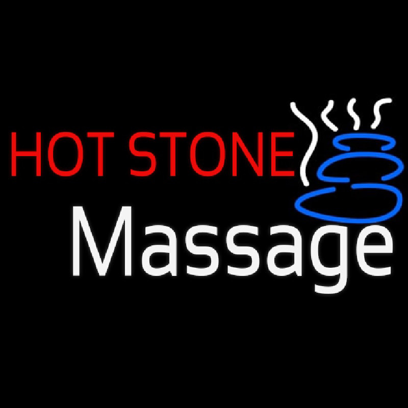 Hot Stone Massage Neonreclame