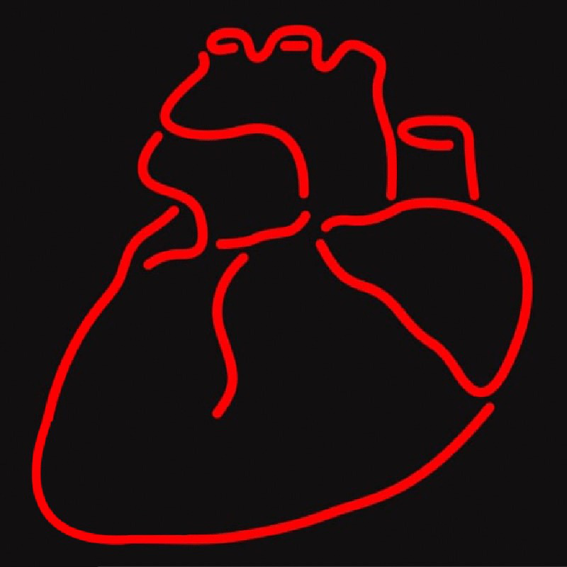 Human Heart Neonreclame