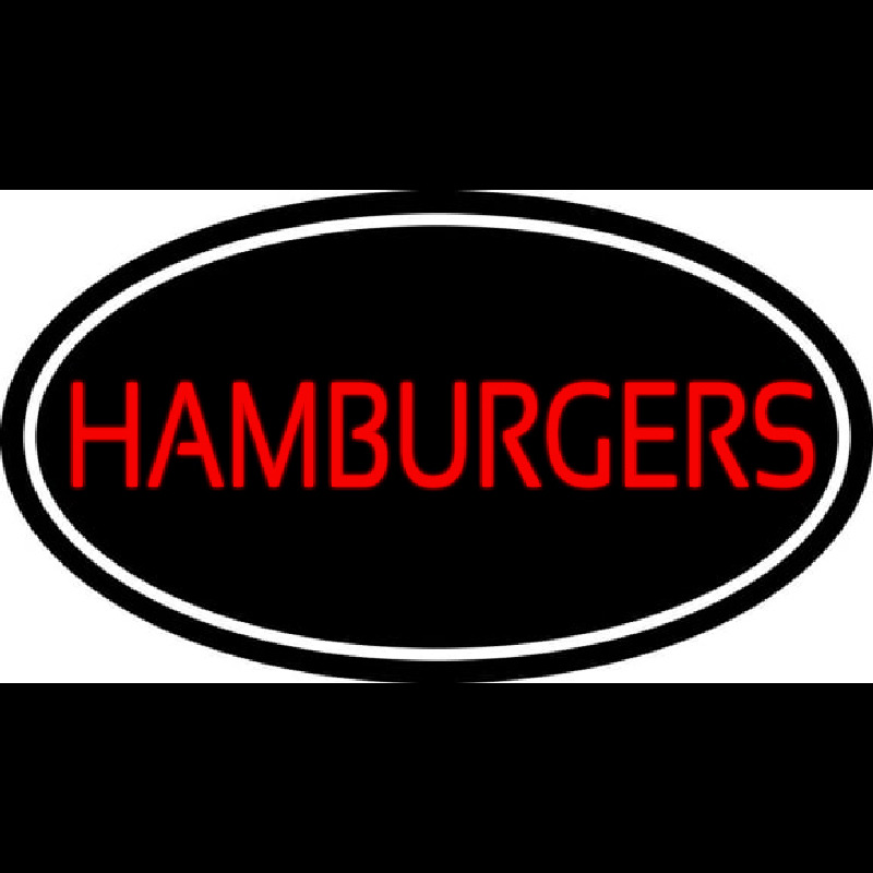 Humburgers Oval Neonreclame