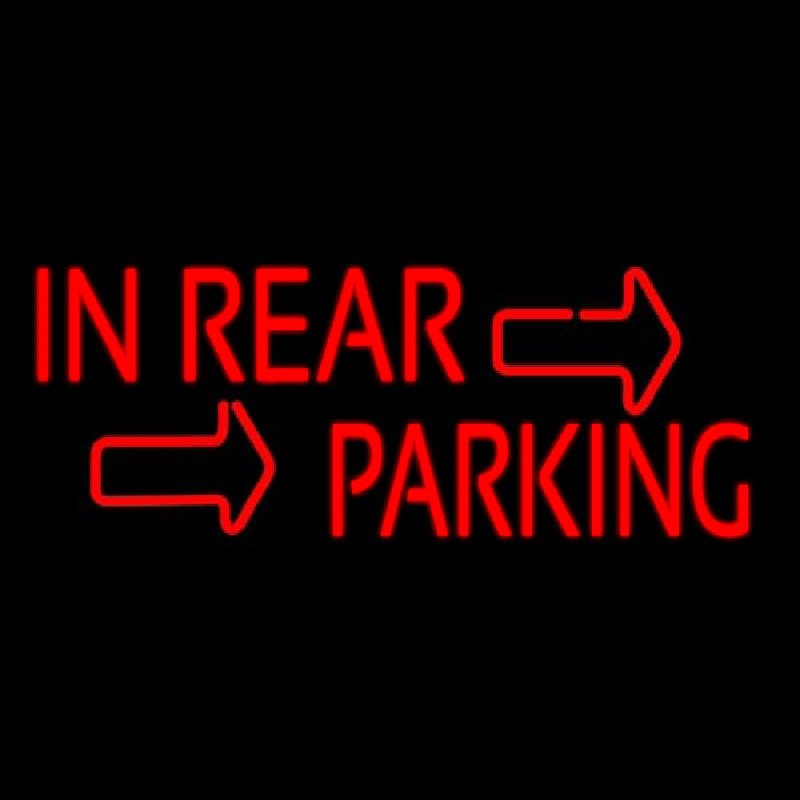 In Rear Parking Logo Neonreclame