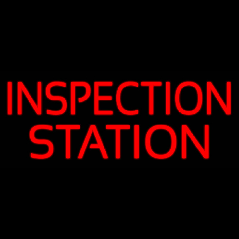 Inspectin Station Neonreclame