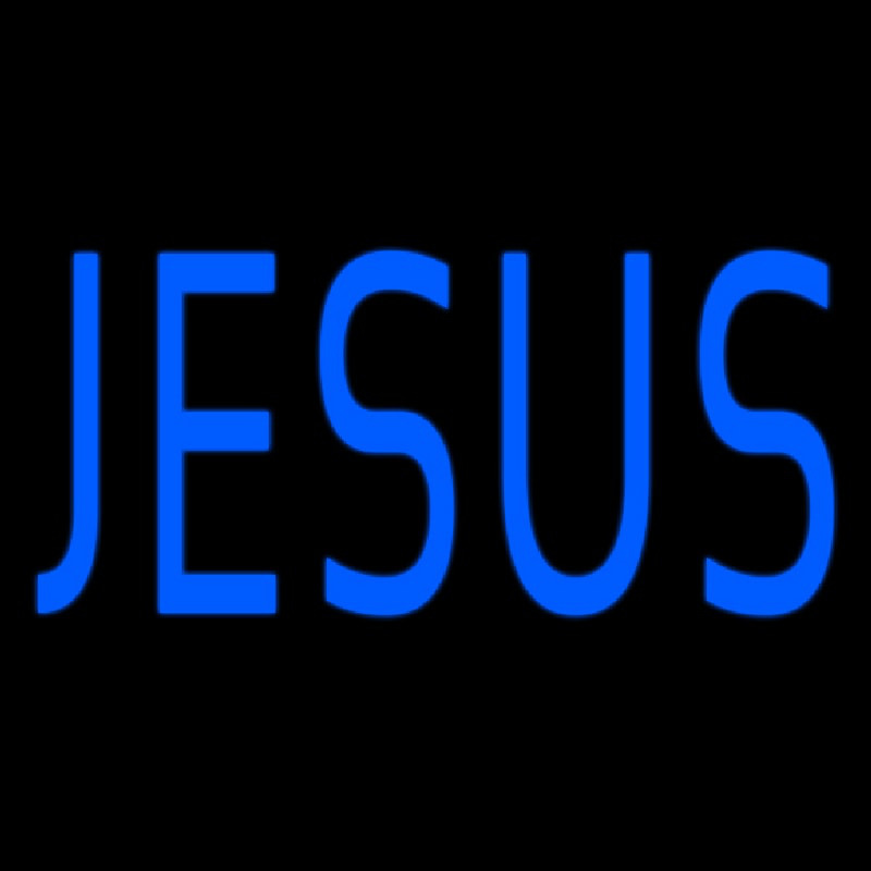 Jesus Blue Neonreclame