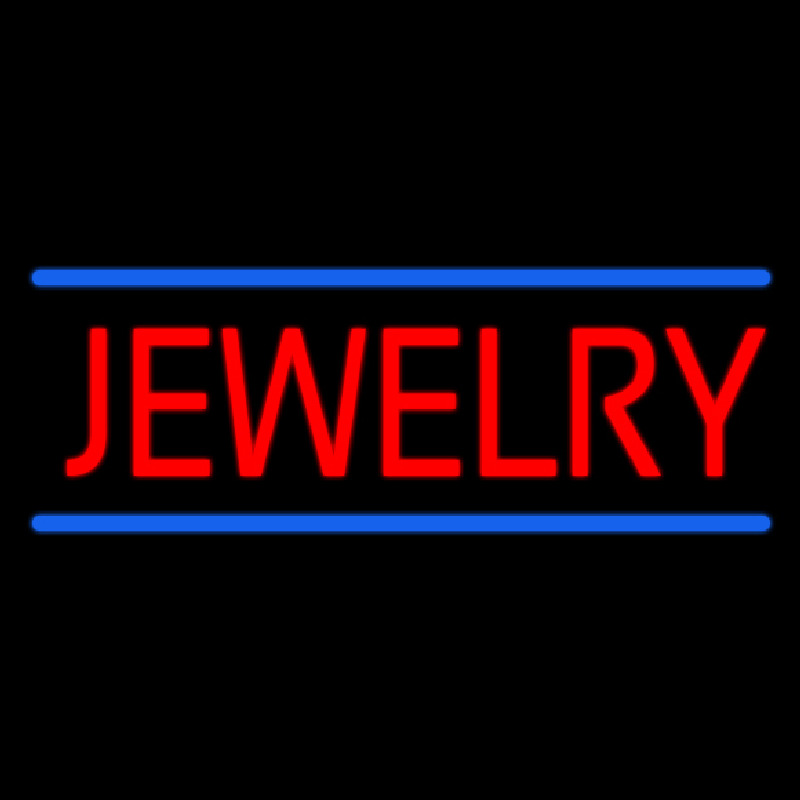 Jewelry Blue Lines Neonreclame