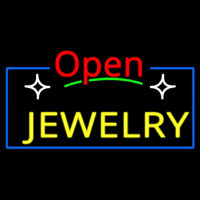 Jewelry Open Red Neonreclame