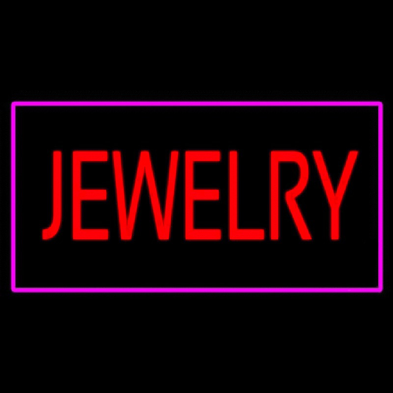 Jewelry Rectangle Purple Neonreclame