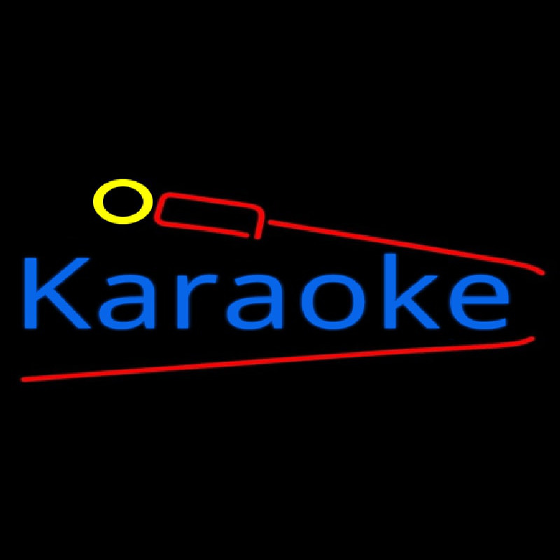 Karaoke And Microphone Neonreclame