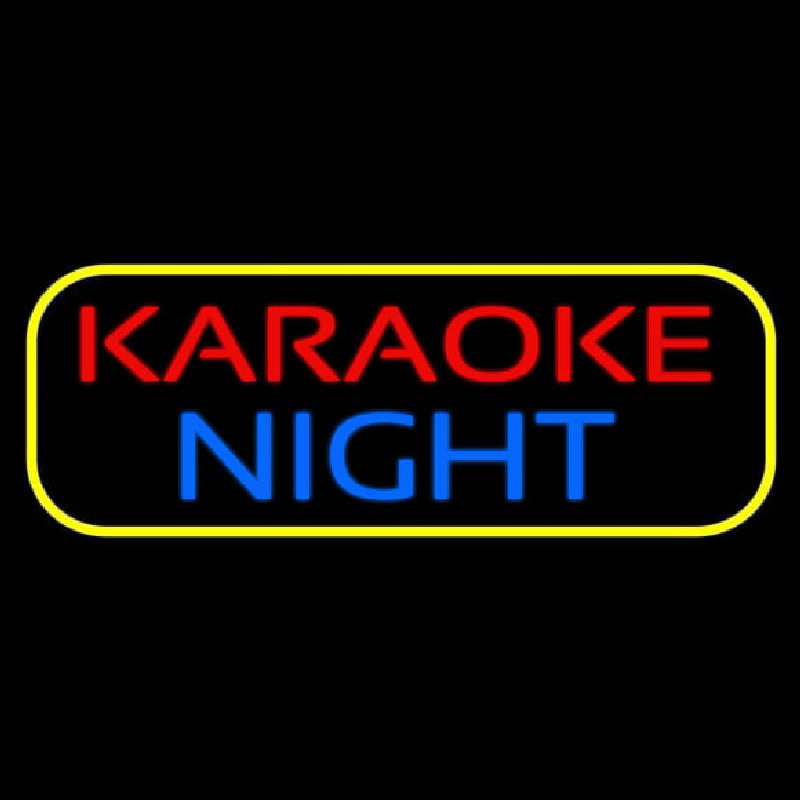 Karaoke Night Colorful Neonreclame