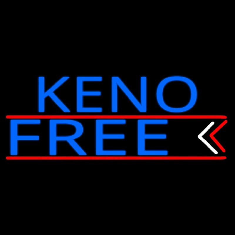 Keno Free 3 Neonreclame