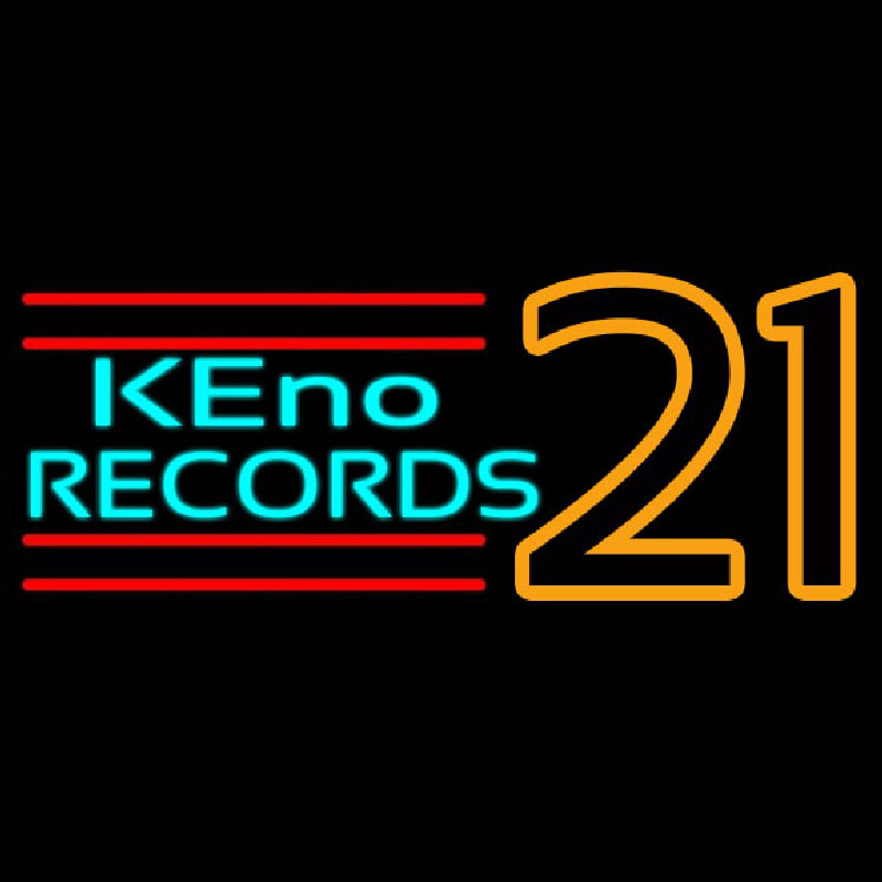 Keno Records 21 3 Neonreclame