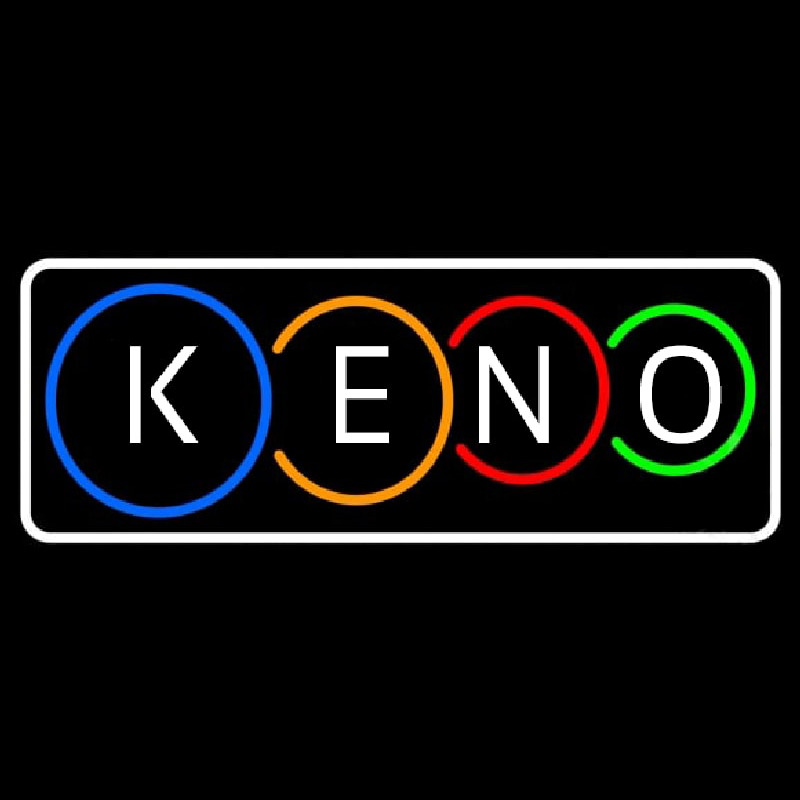 Keno With Border Neonreclame