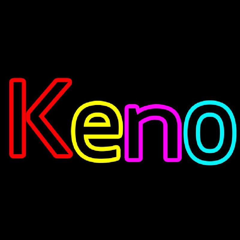 Keno With Oval Border 2 Neonreclame