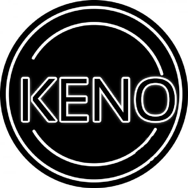 Keno With Oval Border Neonreclame