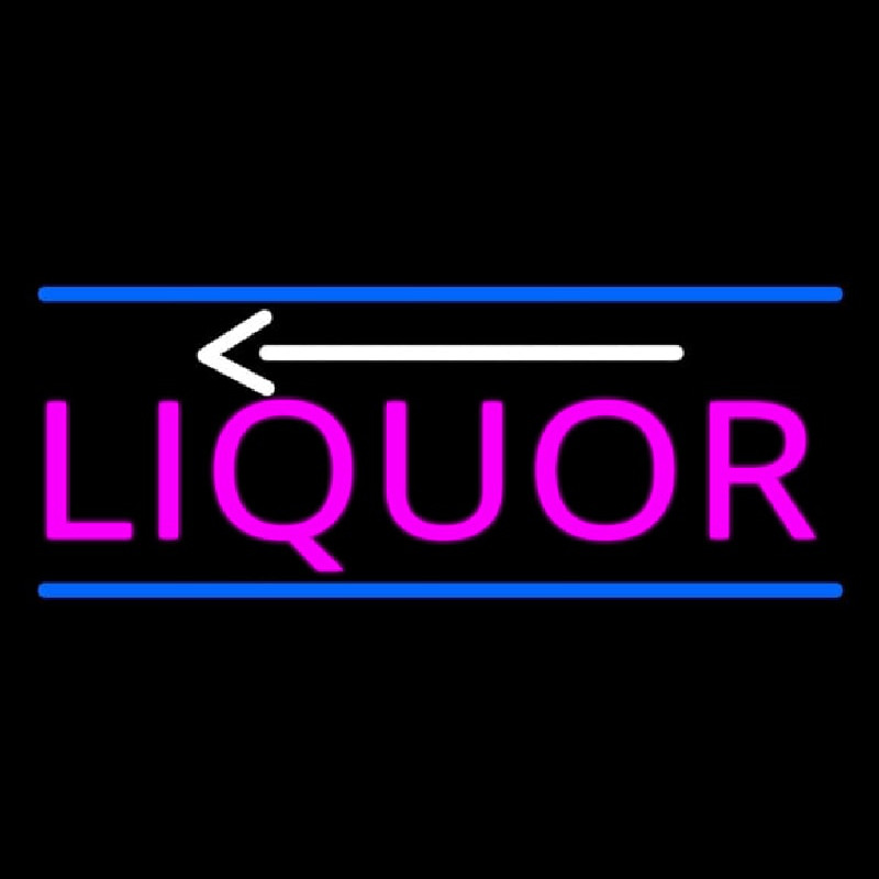 Liquor With Arrow Neonreclame