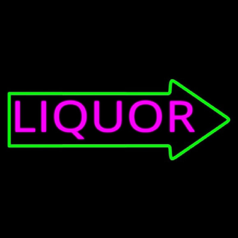 Liquor With Arrow Neonreclame