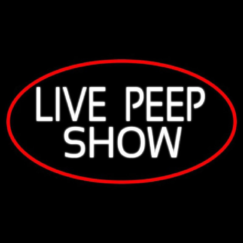 Live Peep Show Neonreclame