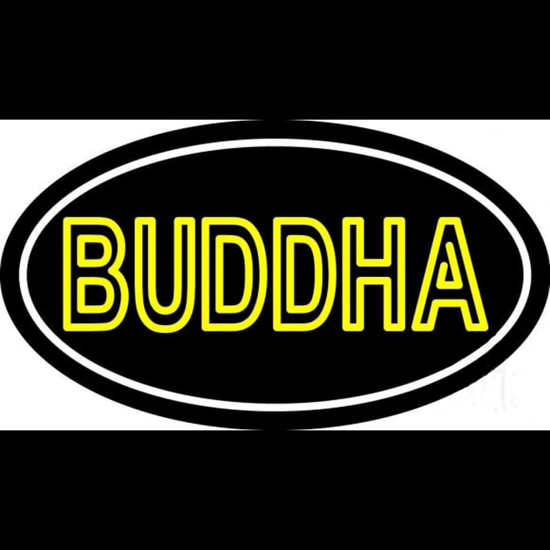 Lord Buddha With Border Neonreclame