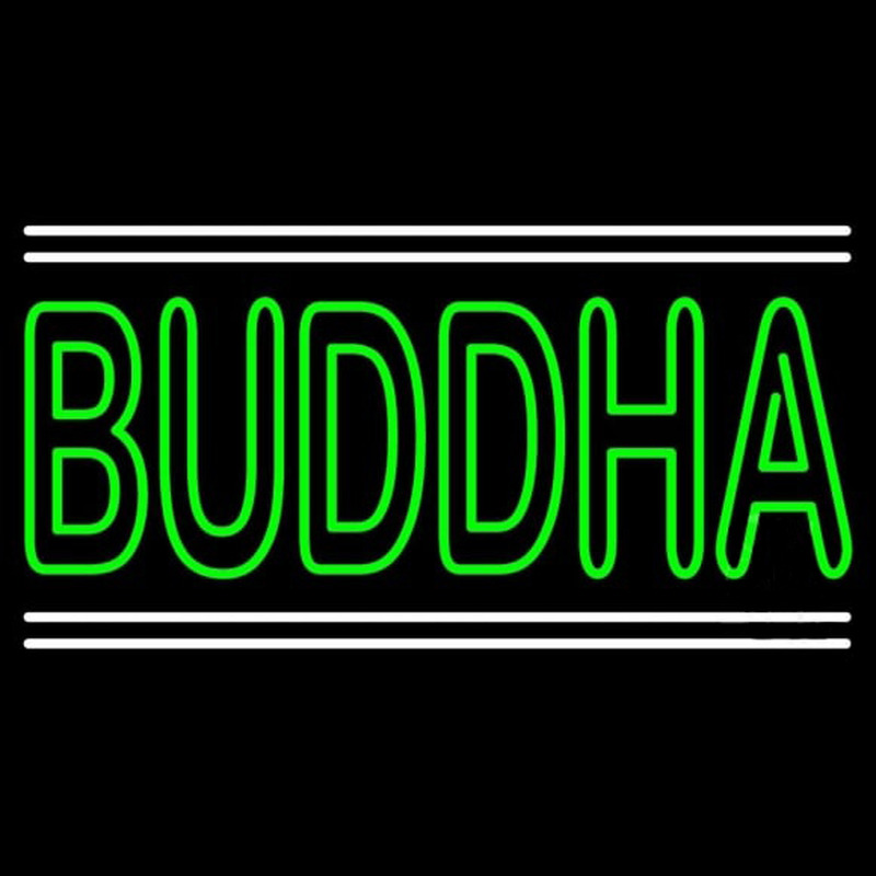 Lord Buddha With White Line Neonreclame